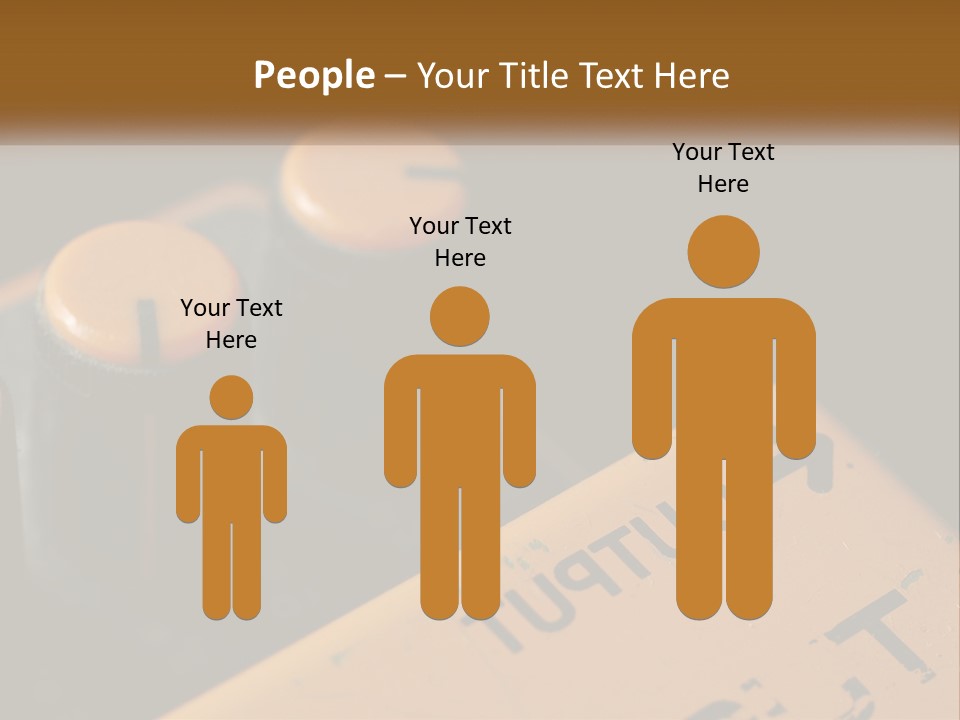 A Close Up Of A Yellow And Black Control Panel PowerPoint Template