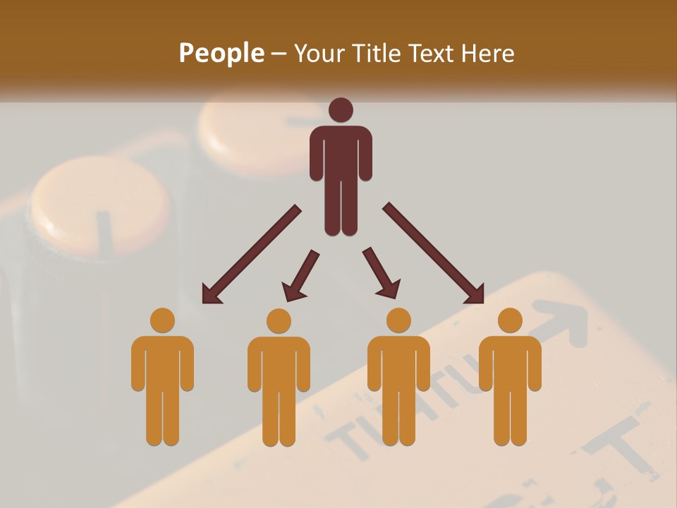 A Close Up Of A Yellow And Black Control Panel PowerPoint Template