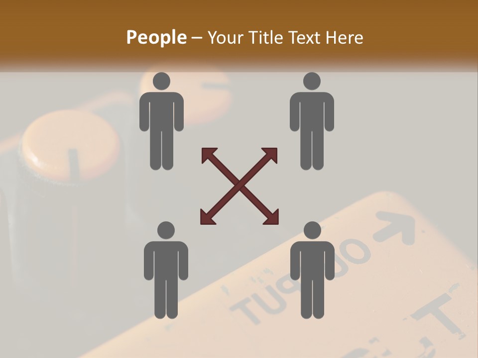 A Close Up Of A Yellow And Black Control Panel PowerPoint Template