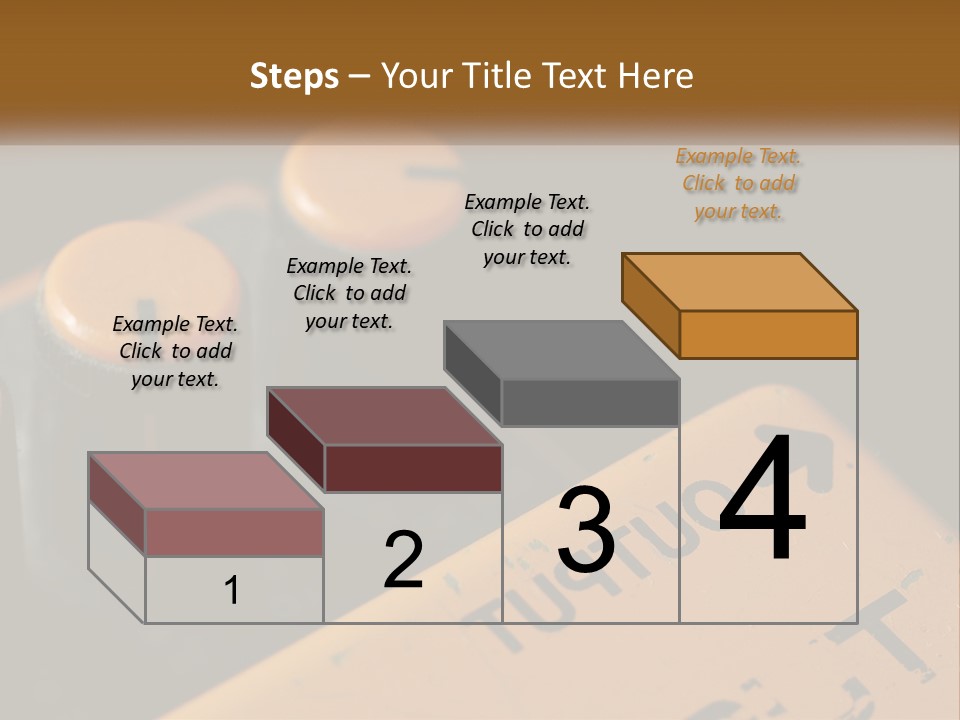 A Close Up Of A Yellow And Black Control Panel PowerPoint Template
