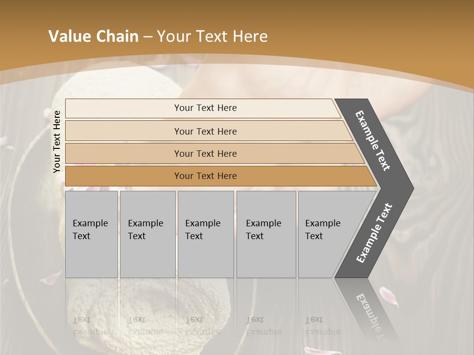 A Woman's Foot On Top Of A Towel On A Wooden Table PowerPoint Template