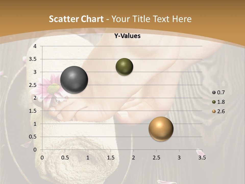 A Woman's Foot On Top Of A Towel On A Wooden Table PowerPoint Template