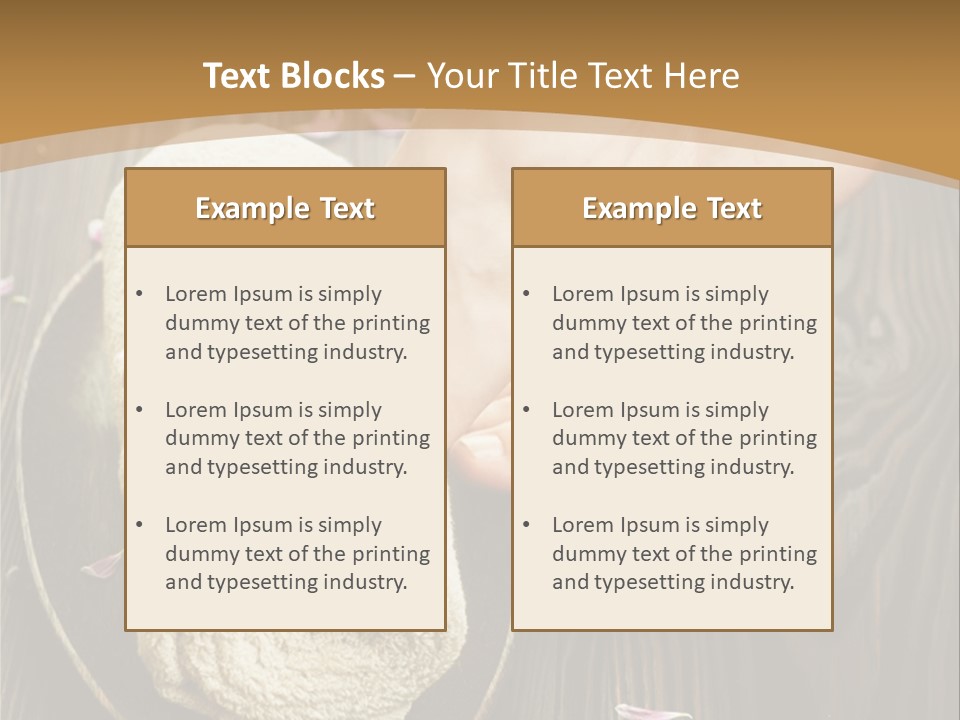 A Woman's Foot On Top Of A Towel On A Wooden Table PowerPoint Template