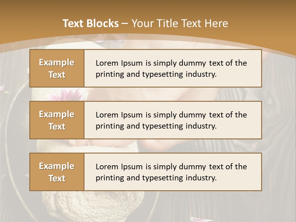 A Woman's Foot On Top Of A Towel On A Wooden Table PowerPoint Template