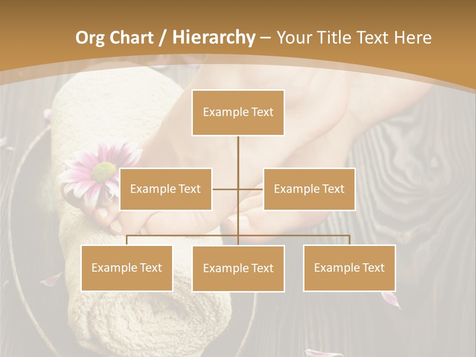 A Woman's Foot On Top Of A Towel On A Wooden Table PowerPoint Template