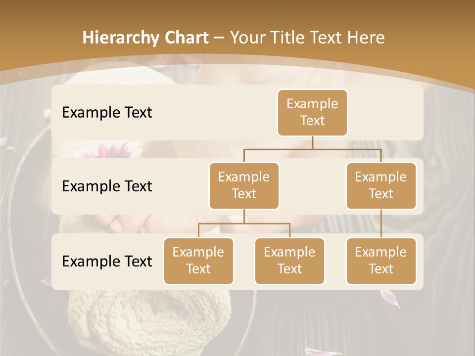 A Woman's Foot On Top Of A Towel On A Wooden Table PowerPoint Template