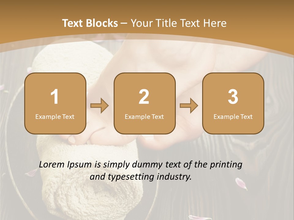 A Woman's Foot On Top Of A Towel On A Wooden Table PowerPoint Template