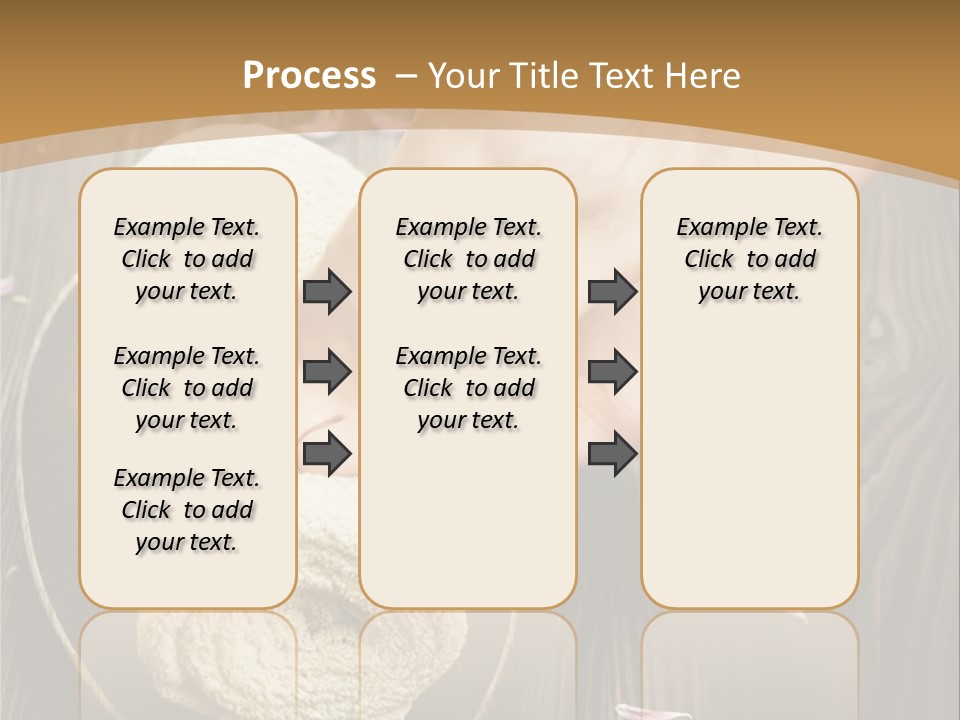 A Woman's Foot On Top Of A Towel On A Wooden Table PowerPoint Template