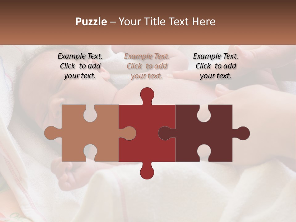 A Baby Laying On A Blanket Being Held By A Person PowerPoint Template