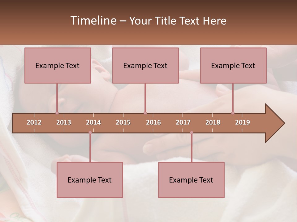 A Baby Laying On A Blanket Being Held By A Person PowerPoint Template