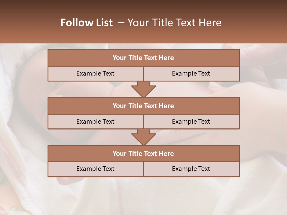 A Baby Laying On A Blanket Being Held By A Person PowerPoint Template