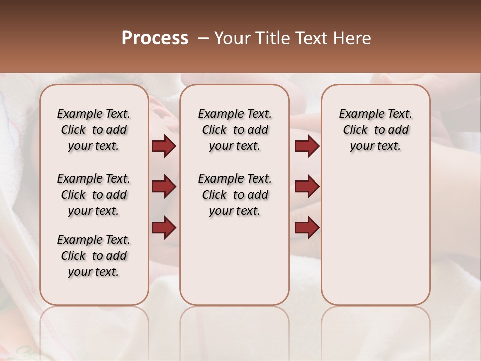 A Baby Laying On A Blanket Being Held By A Person PowerPoint Template