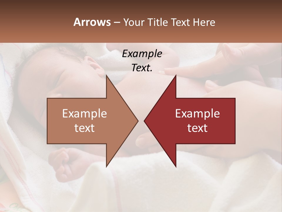 A Baby Laying On A Blanket Being Held By A Person PowerPoint Template