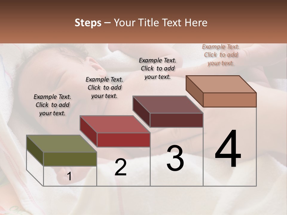 A Baby Laying On A Blanket Being Held By A Person PowerPoint Template