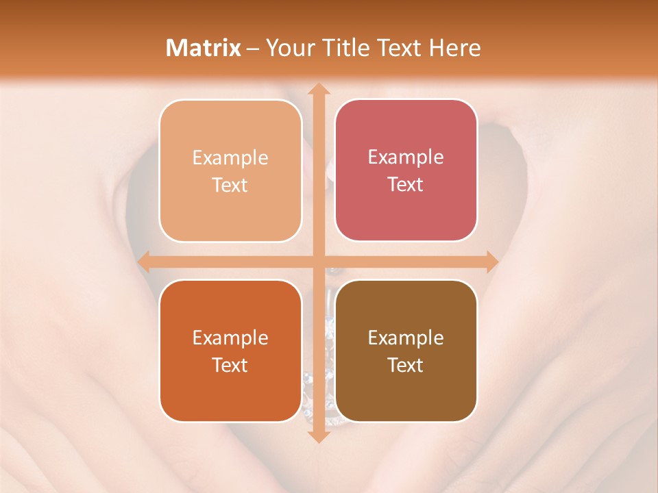 A Woman's Stomach With A Ring In The Shape Of A Heart PowerPoint Template