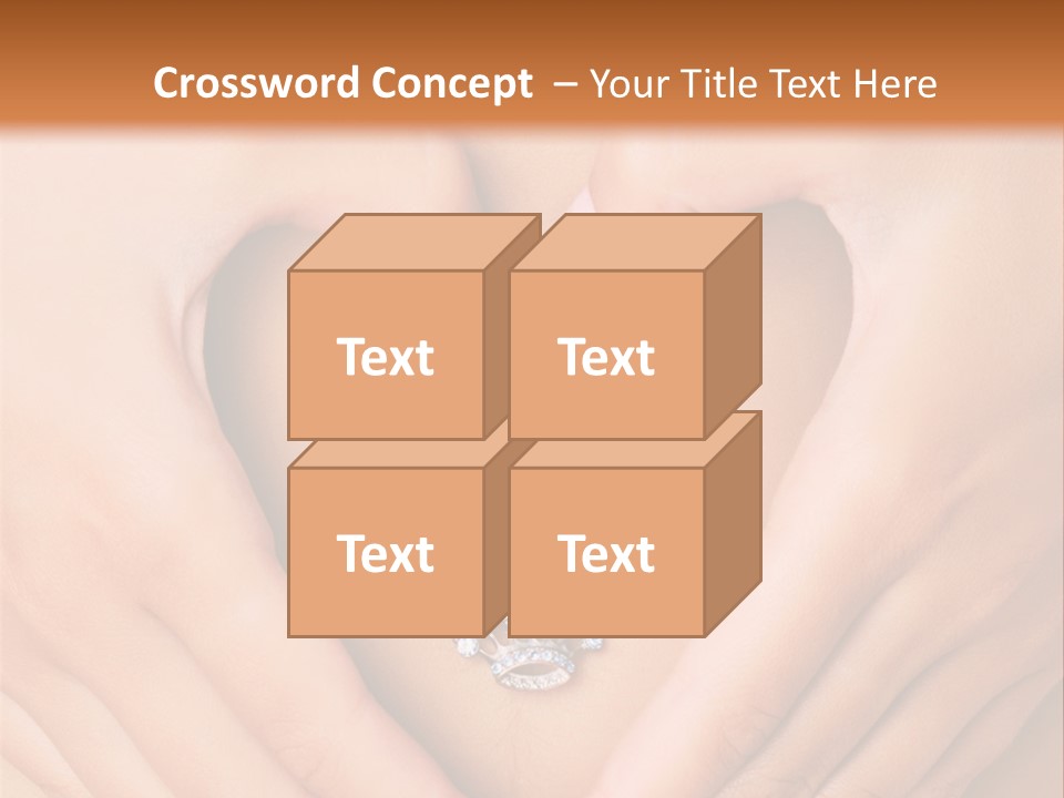 A Woman's Stomach With A Ring In The Shape Of A Heart PowerPoint Template