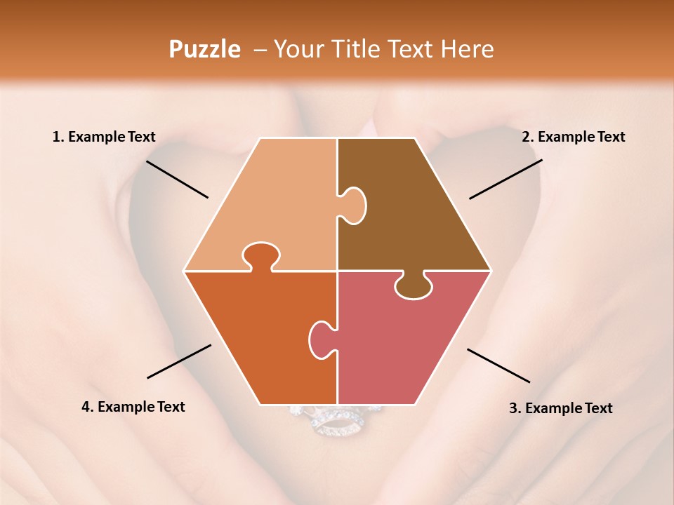 A Woman's Stomach With A Ring In The Shape Of A Heart PowerPoint Template