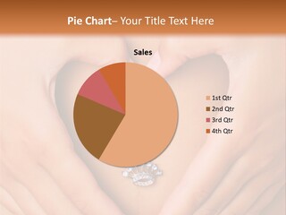 A Woman's Stomach With A Ring In The Shape Of A Heart PowerPoint Template