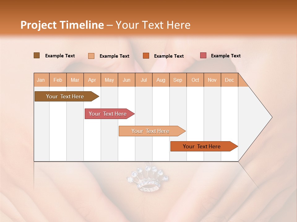 A Woman's Stomach With A Ring In The Shape Of A Heart PowerPoint Template