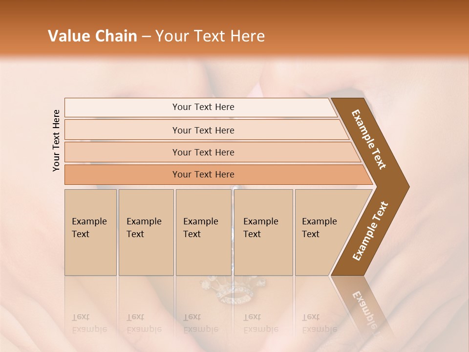 A Woman's Stomach With A Ring In The Shape Of A Heart PowerPoint Template
