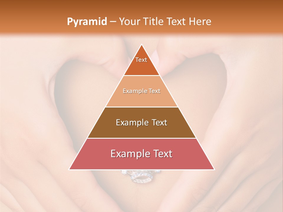 A Woman's Stomach With A Ring In The Shape Of A Heart PowerPoint Template