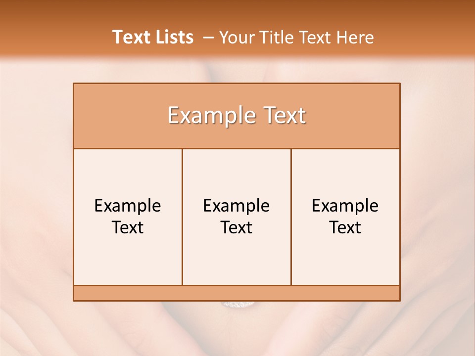 A Woman's Stomach With A Ring In The Shape Of A Heart PowerPoint Template