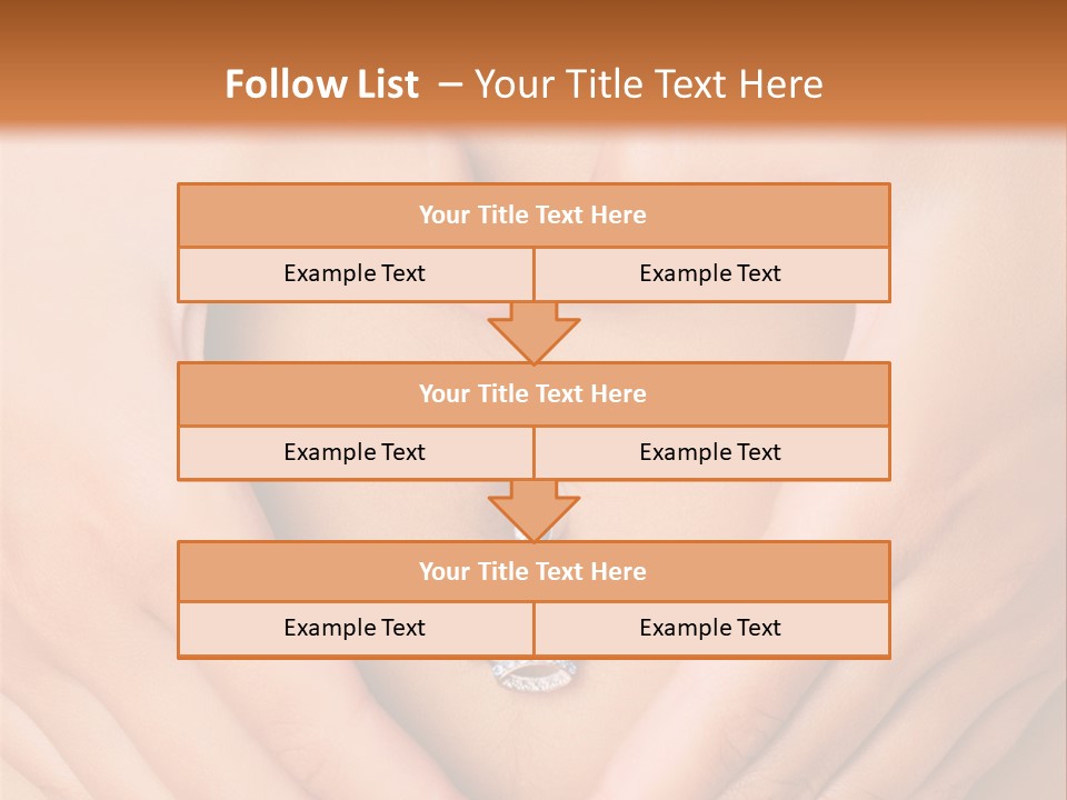 A Woman's Stomach With A Ring In The Shape Of A Heart PowerPoint Template