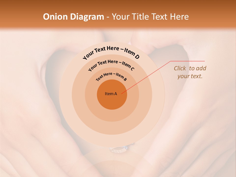 A Woman's Stomach With A Ring In The Shape Of A Heart PowerPoint Template