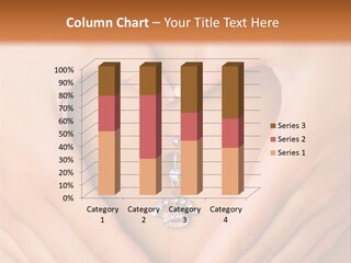 A Woman's Stomach With A Ring In The Shape Of A Heart PowerPoint Template