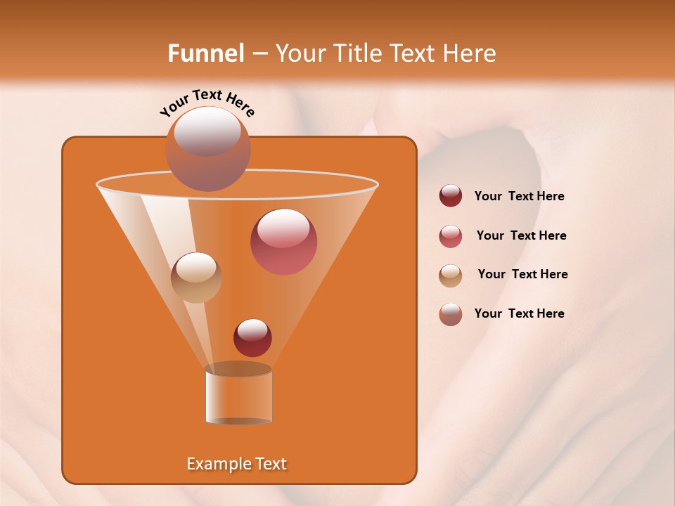 A Woman's Stomach With A Ring In The Shape Of A Heart PowerPoint Template