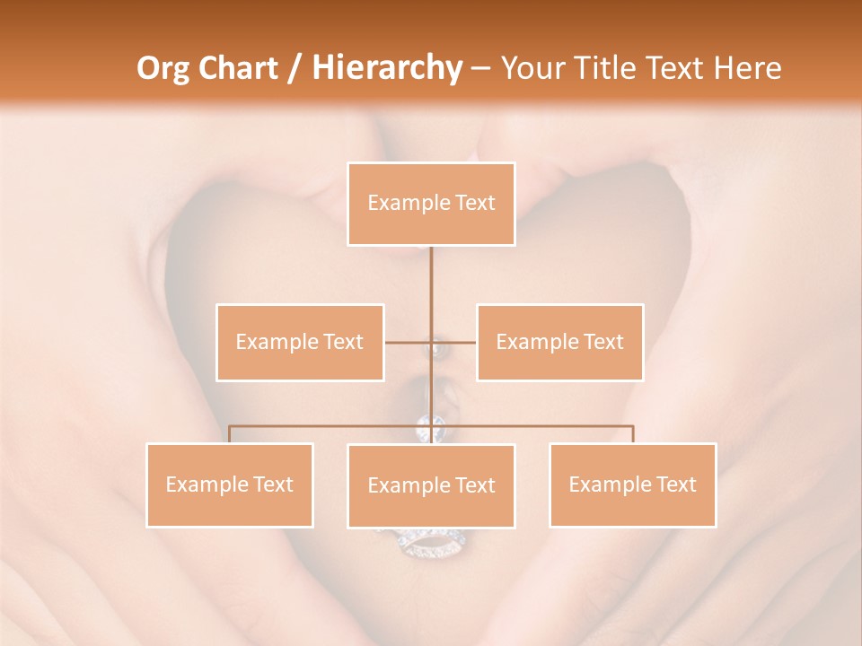 A Woman's Stomach With A Ring In The Shape Of A Heart PowerPoint Template