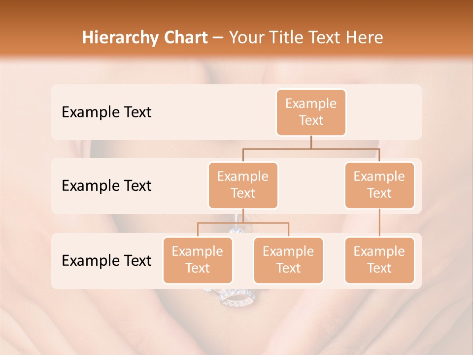 A Woman's Stomach With A Ring In The Shape Of A Heart PowerPoint Template