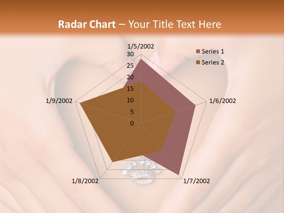 A Woman's Stomach With A Ring In The Shape Of A Heart PowerPoint Template
