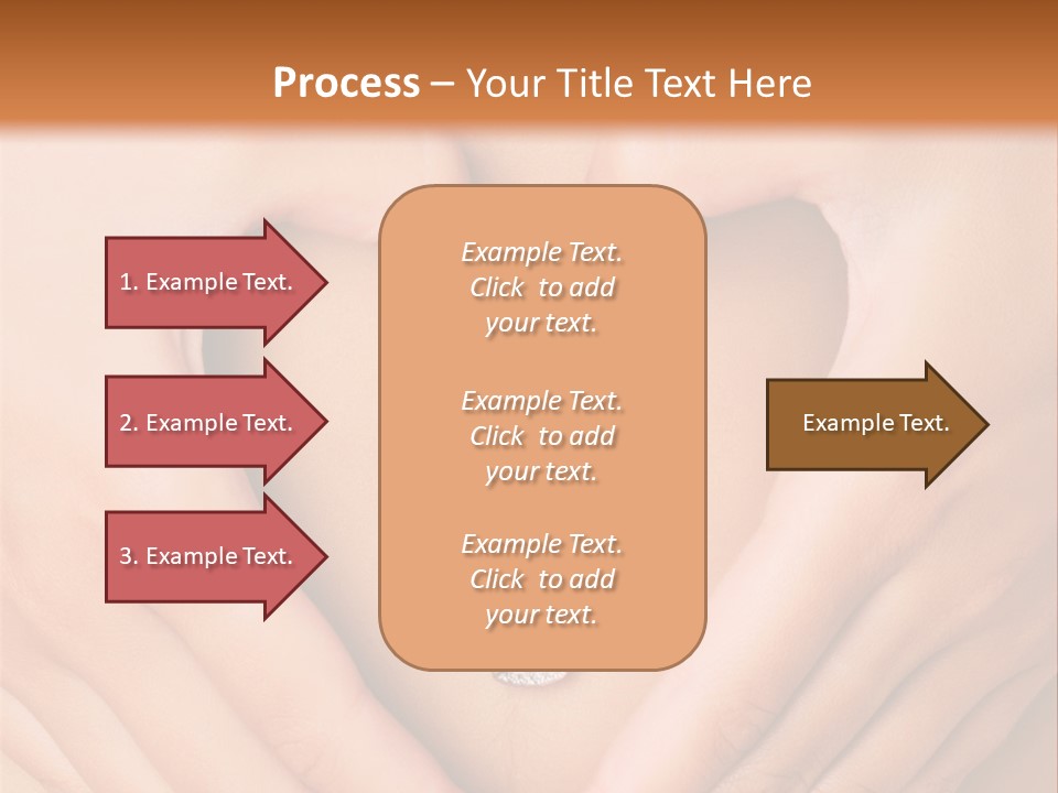 A Woman's Stomach With A Ring In The Shape Of A Heart PowerPoint Template