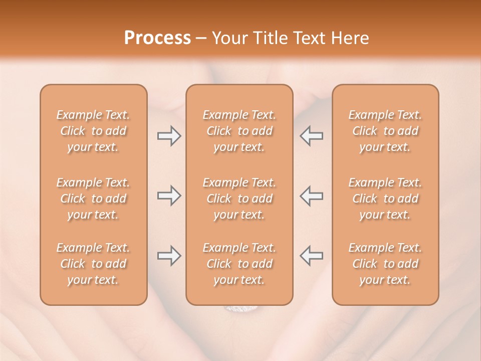 A Woman's Stomach With A Ring In The Shape Of A Heart PowerPoint Template