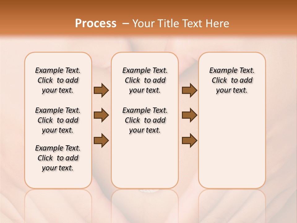 A Woman's Stomach With A Ring In The Shape Of A Heart PowerPoint Template