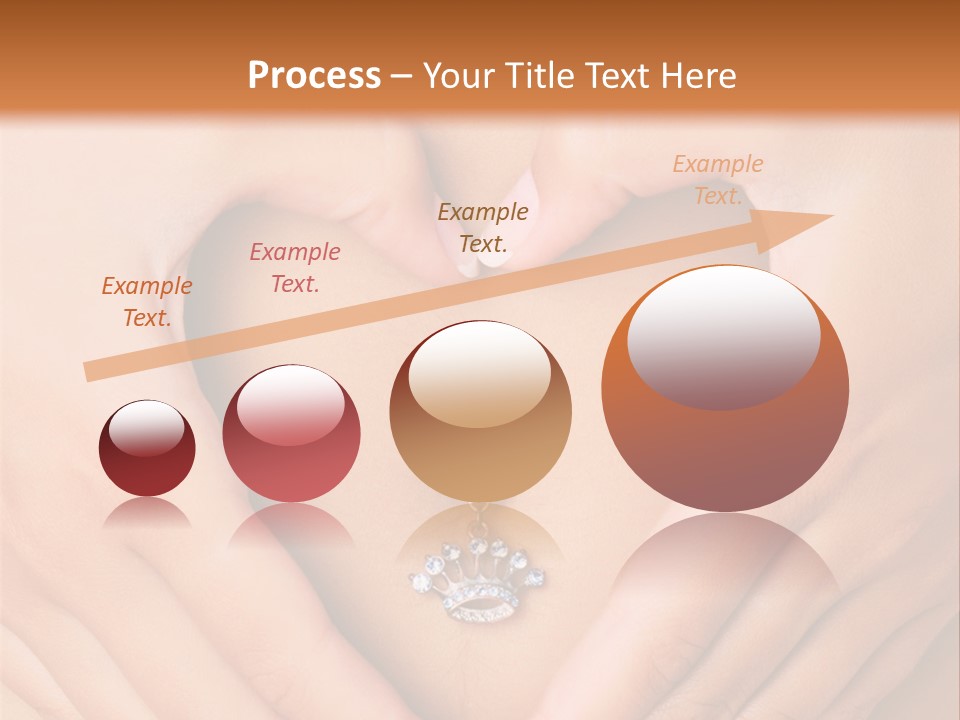 A Woman's Stomach With A Ring In The Shape Of A Heart PowerPoint Template