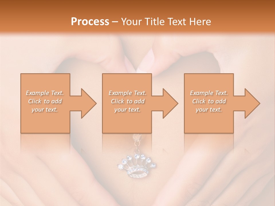 A Woman's Stomach With A Ring In The Shape Of A Heart PowerPoint Template