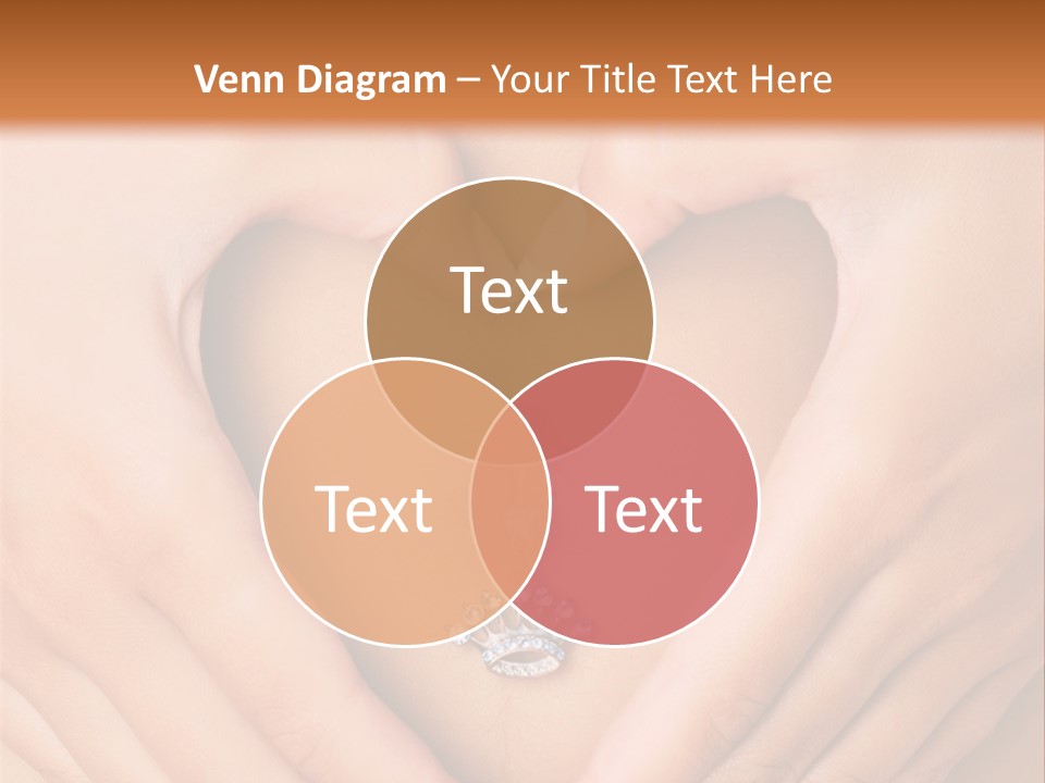 A Woman's Stomach With A Ring In The Shape Of A Heart PowerPoint Template