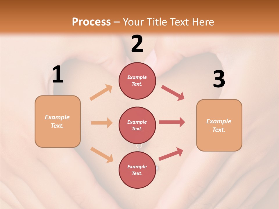 A Woman's Stomach With A Ring In The Shape Of A Heart PowerPoint Template