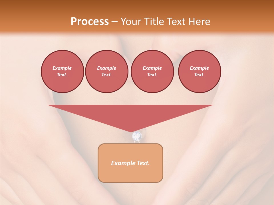 A Woman's Stomach With A Ring In The Shape Of A Heart PowerPoint Template