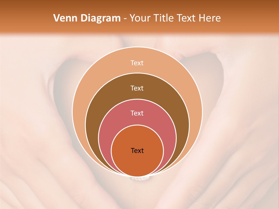 A Woman's Stomach With A Ring In The Shape Of A Heart PowerPoint Template