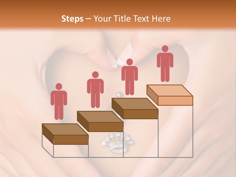 A Woman's Stomach With A Ring In The Shape Of A Heart PowerPoint Template