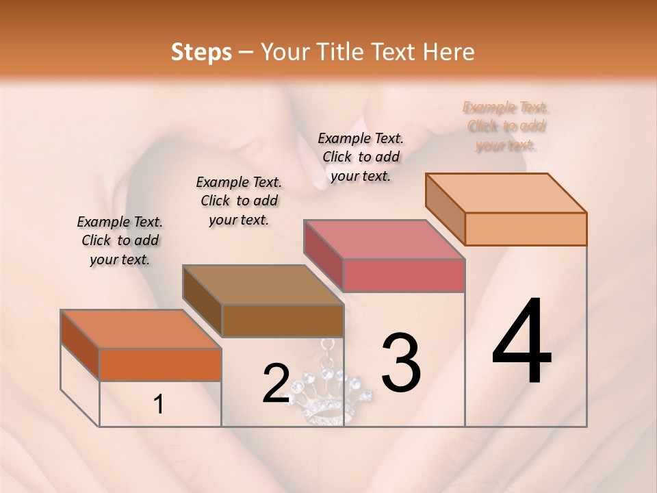 A Woman's Stomach With A Ring In The Shape Of A Heart PowerPoint Template