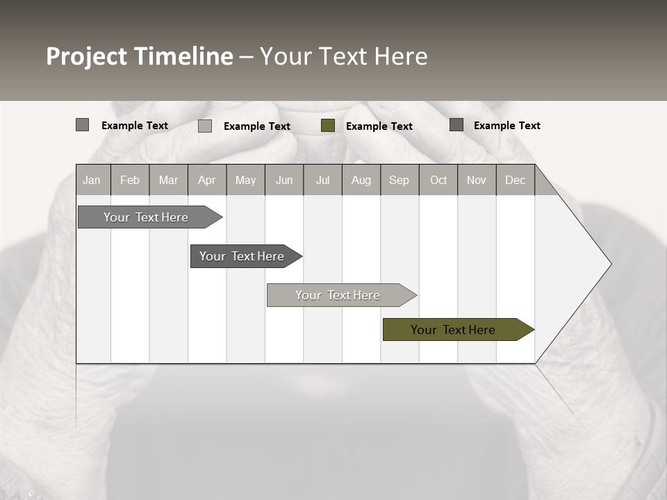 An Elderly Woman Covering Her Eyes With Her Hands PowerPoint Template