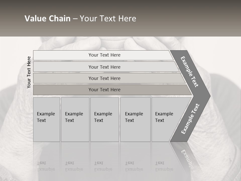 An Elderly Woman Covering Her Eyes With Her Hands PowerPoint Template