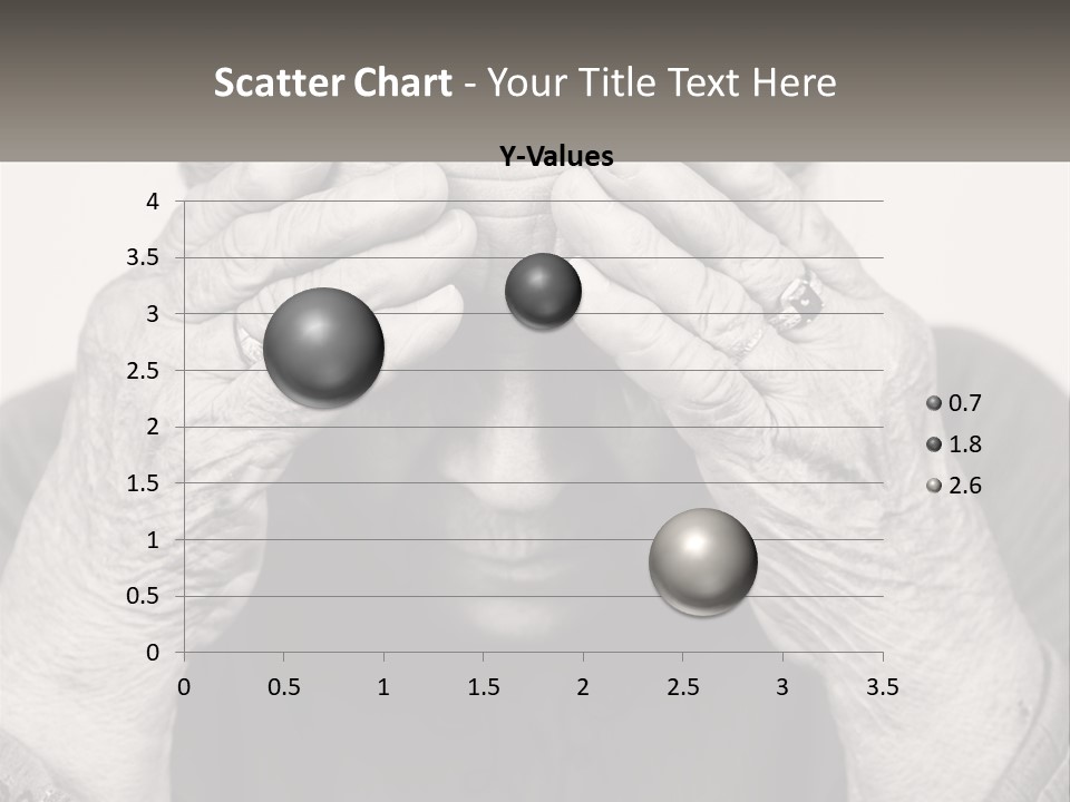 An Elderly Woman Covering Her Eyes With Her Hands PowerPoint Template