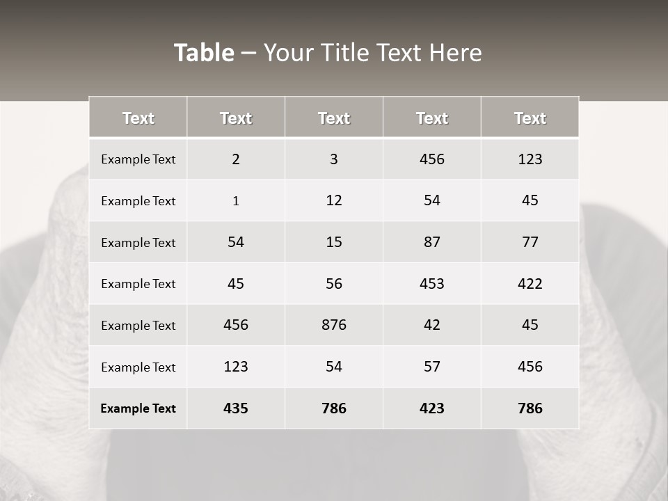 An Elderly Woman Covering Her Eyes With Her Hands PowerPoint Template