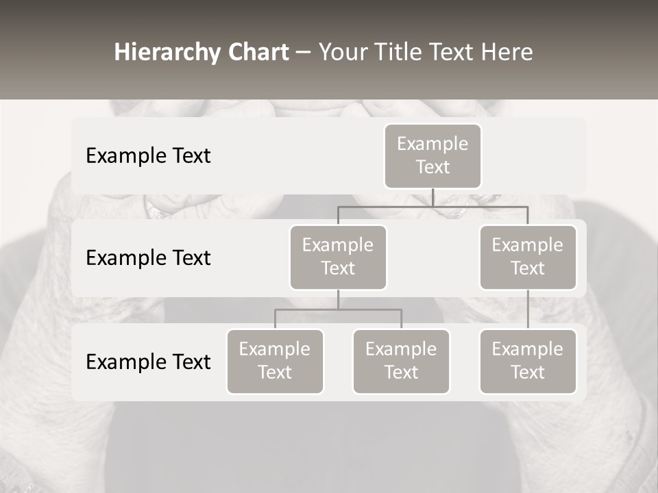 An Elderly Woman Covering Her Eyes With Her Hands PowerPoint Template