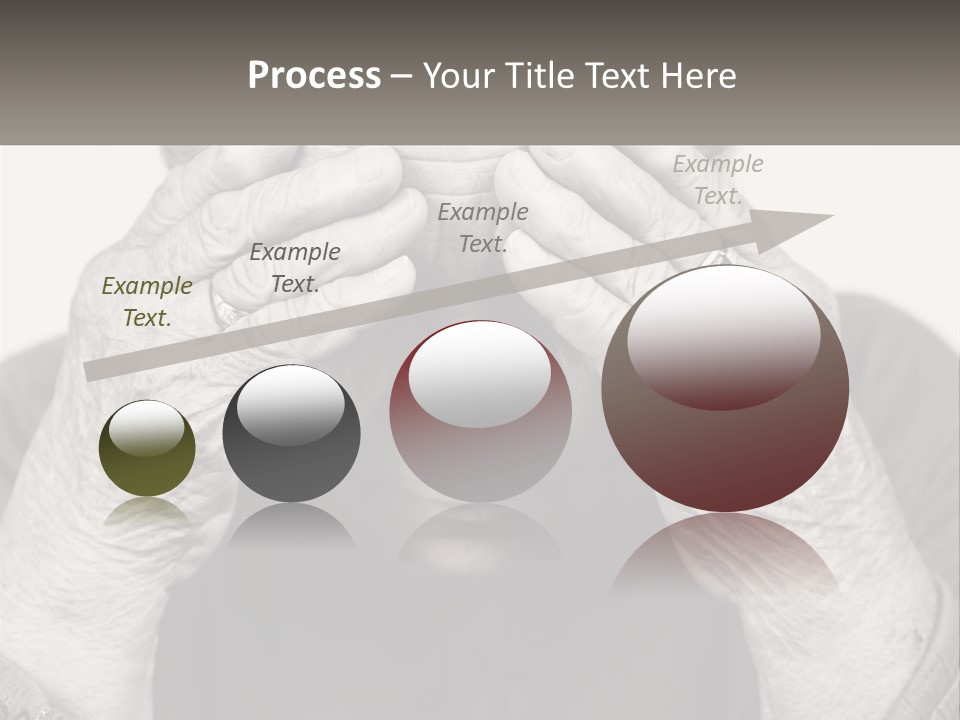 An Elderly Woman Covering Her Eyes With Her Hands PowerPoint Template